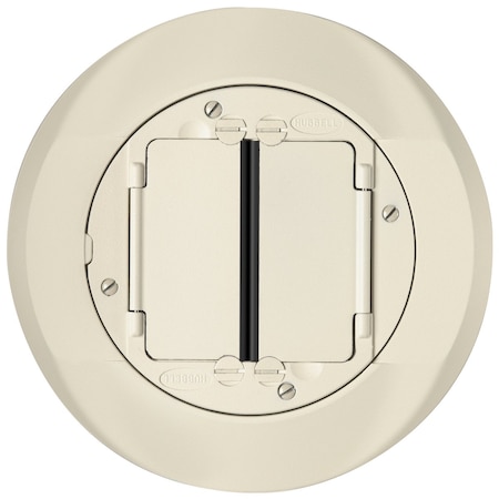 Hubbell Wiring Device-Kellems Box Cover, Floor Box Type, Composite, Flush Cover Type S1CFCI